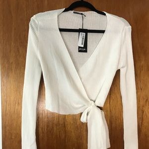 Nasty gal wrap top